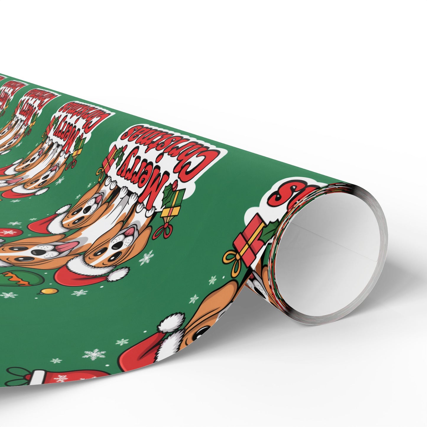 Beagles Merry Christmas Wrapping Paper