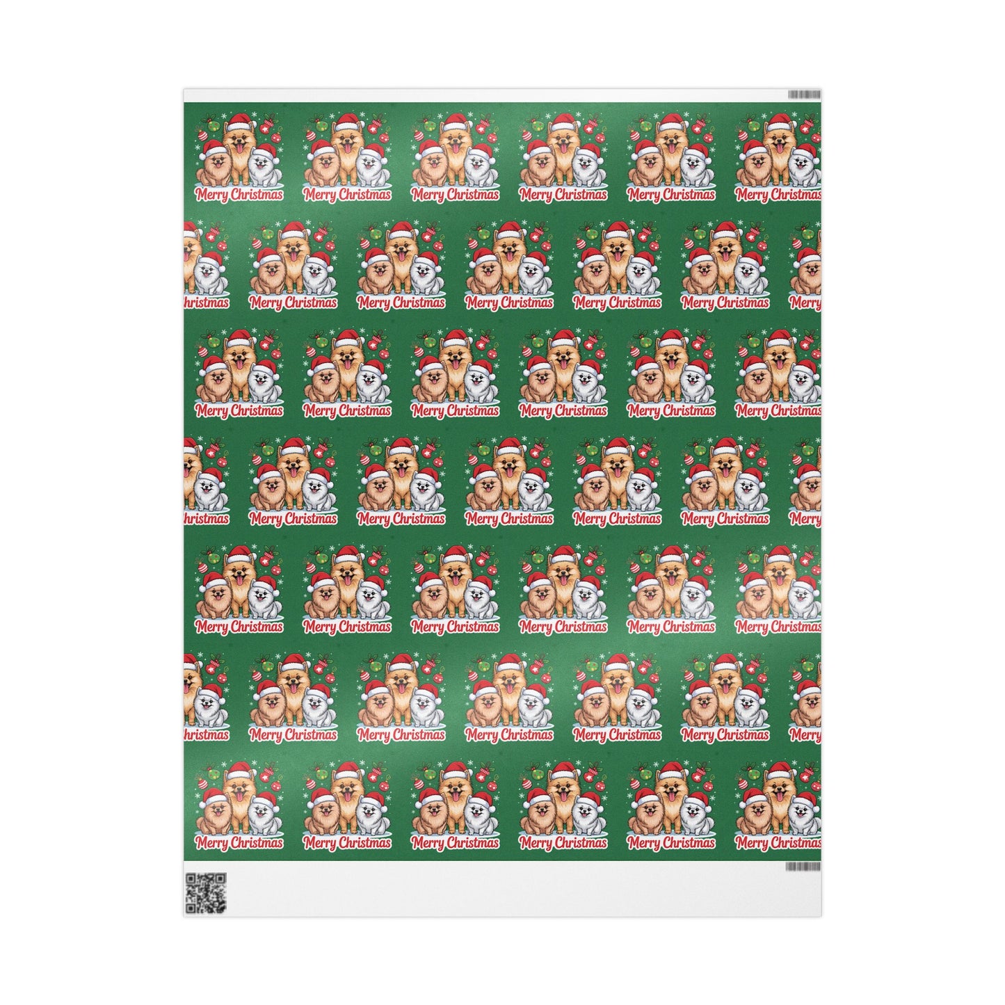Pomeranian Merry Christmas Wrapping Paper