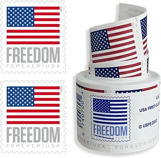 2023 American Flag Roll of 100 Sealed USPS Forever Postage Stamps