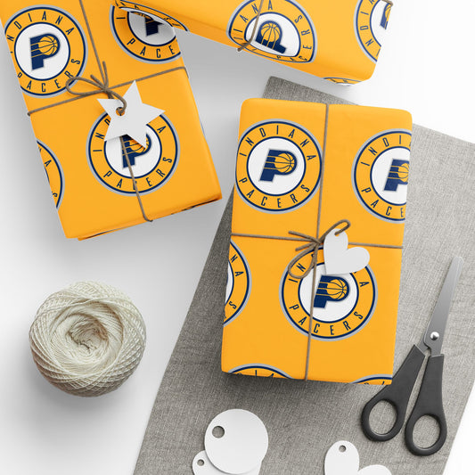 Indiana Pacers NBA Holiday Gift Wrapping Paper