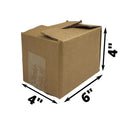 Corrugated box 6x4x4" Brown (Pack of 30)