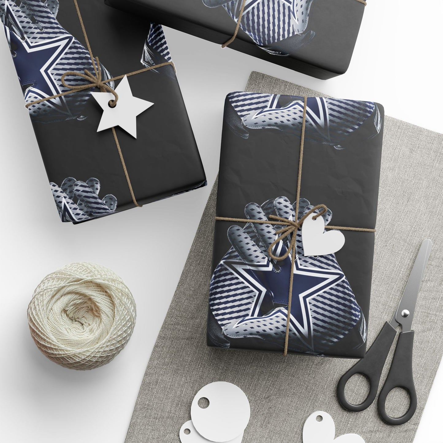 Dallas Cowboys Gloves Gift Wrapping Paper