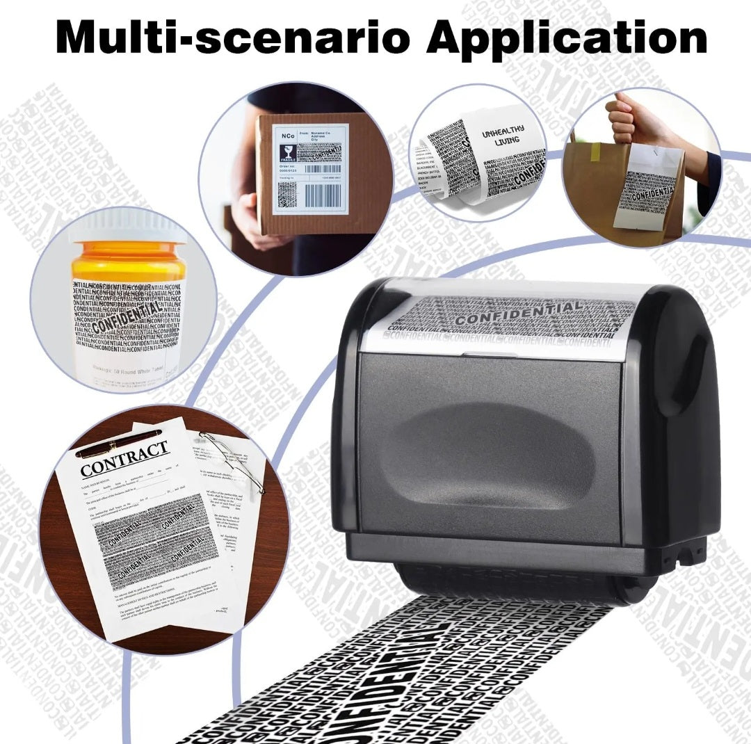 Identify Information Protection roller LARGE. 1 ink cartridge. (colors will vary)